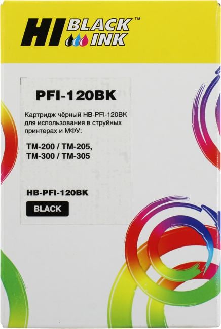 Картридж Hi-Black HB-PFI-120BK Black  для Canon TM-200/205/300/305
