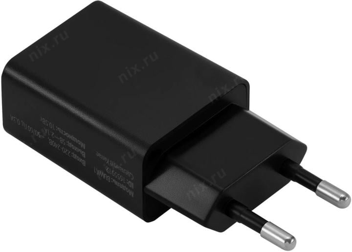 Сетевое зар./устр. Buro BUWA1 10.5W 2.1A  USB-A черный (BUWA10S100BK)