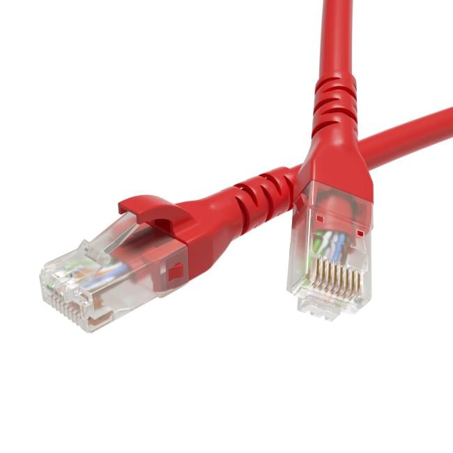 Кабель патч-корд U/UTP 6 кат. 3м DKC RN6UU4530RD LSZH,  красный, "RAM telecom"
