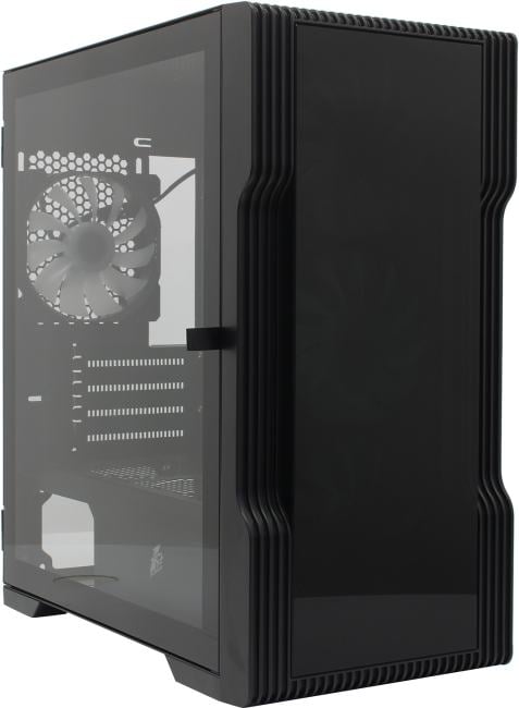 1STPLAYER Корпус TRILOBITE T3-G Black / mATX, TG / 4x 120mm LED fans inc. / T3-G-BK-4F1