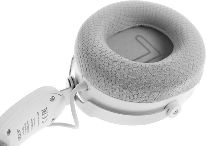 Наушники с микрофоном Acer OHR303 белый мониторные BT/Radio/3.5mm  оголовье  (ZL.HDSEE.00A)