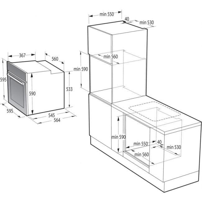 gorenje  <BO6735E05B> Духовой шкаф
