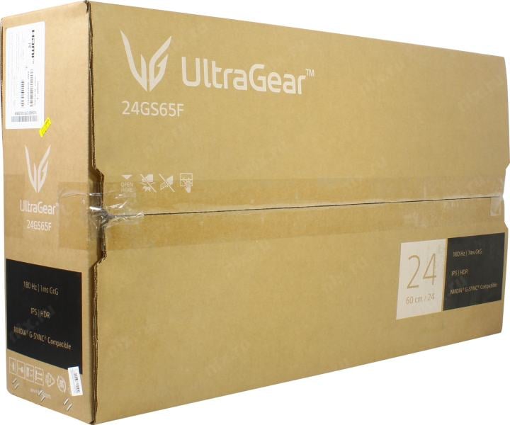23.8" ЖК монитор LG UltraGear 24GS65F-B с поворотом экрана (LCD,  1920x1080, HDMI, DP)