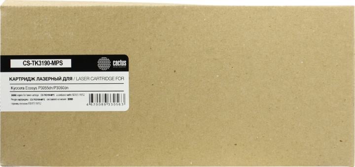 Картридж Cactus CS-TK3190-MPS для  Kyocera Ecosys P3055dn/P3060dn