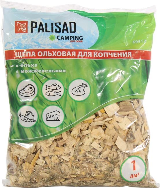 Щепа для копчения PALISAD 69512, ольха, можжевельник