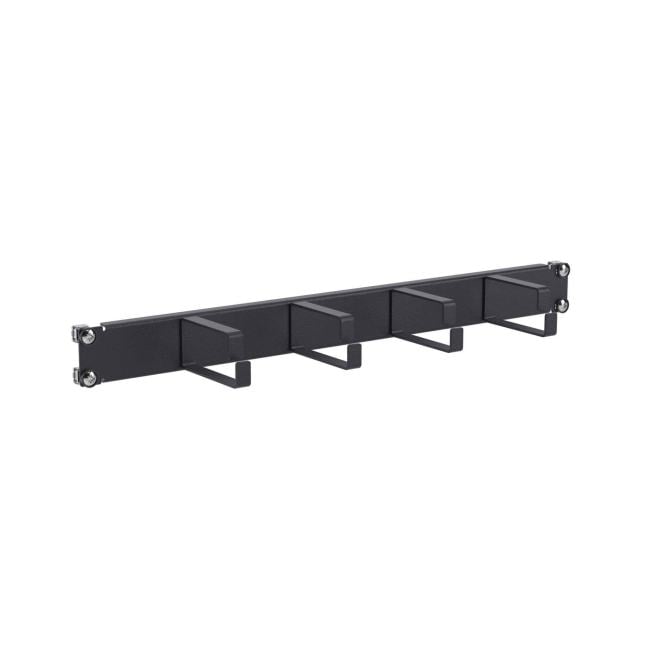 Кабельный организатор DKC R5PC191HEB 4 кольца, 19", 1U,  RAL9005, "RAM telecom"