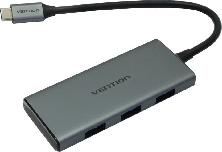 Хаб Vention TOOHB, USB-C → HDMI+2xUSB3.0+SD/microSD