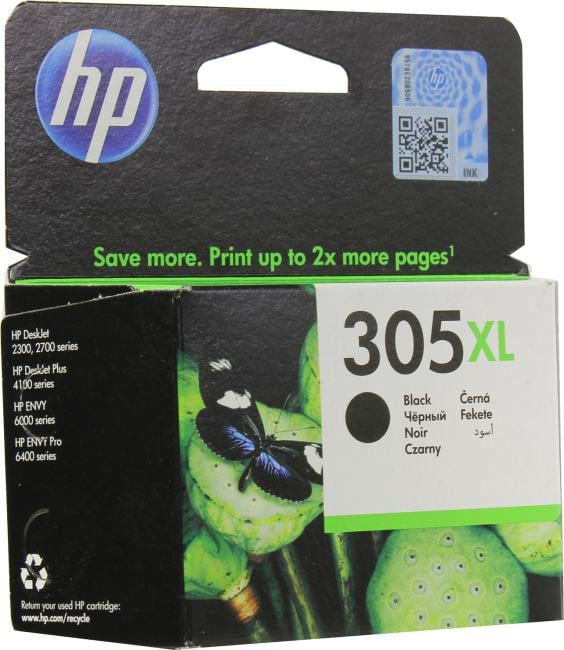 Картридж HP 3YM62AE (№305XL) Black для HP DeskJet 2300/2700/DeskJet Plus 4100/ENVY  6000/ENVY  Pro  6400 серии