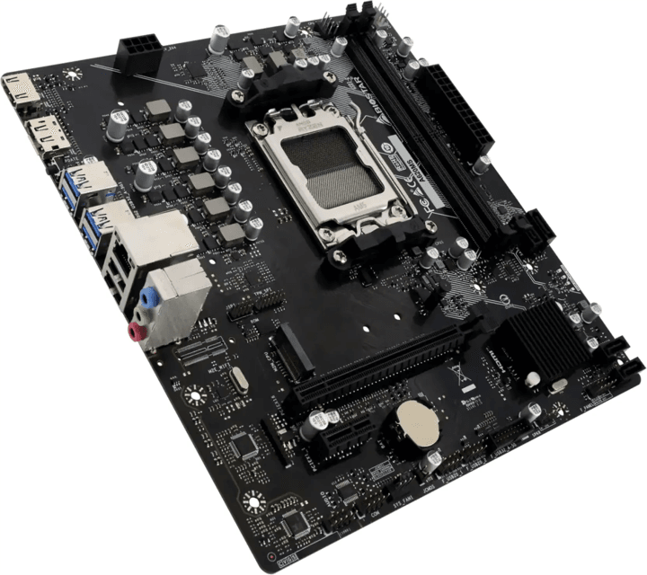 A620MS Материнская плата Biostar  SocketAM5 AMD A620 2xDDR5 mATX  AC`97  8ch(7.1)  GbLAN RAID+HDMI+DP