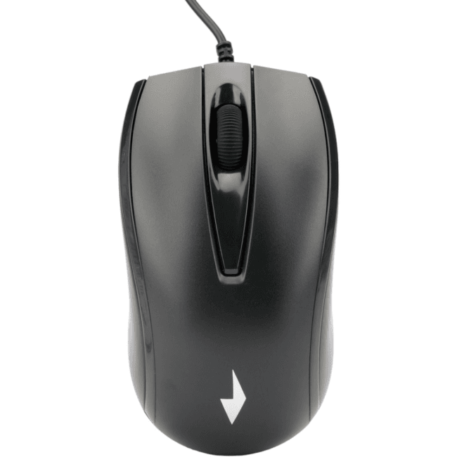 Gembird MOP-110 Black {Мышь, USB, черный, 3 кнопки,  1000 DPI, кабель 1.8м}