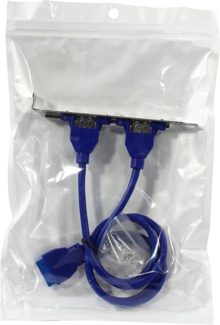Cablexpert <CC-USB3-RECEPTACLE> Планка портов в корпус 2 Port  USB  3.0