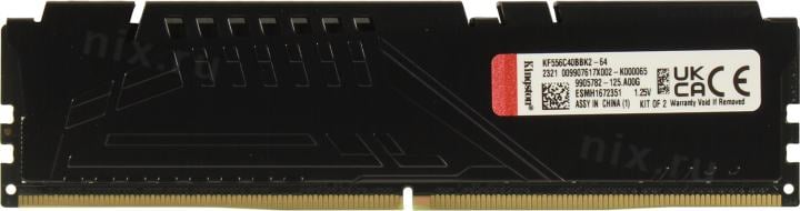 Kingston Fury Beast <KF556C40BBK2-64> DDR5 DIMM 64Gb  KIT  2*32Gb  <PC5-44800> CL40