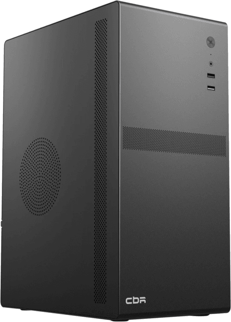Minitower CBR <PCC-MATX-V203-WPSU>  MicroATX без БП