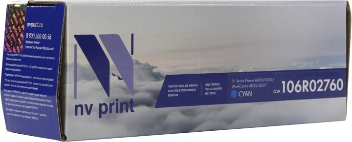 Картридж NV-Print аналог 106R02760 Cyan для Xerox Phaser  6020/6022, WorkCentre 6025/6027