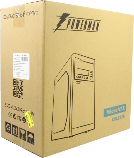 Minitower Powerman <SV511>  MicroATX 450W (24+4+6/8пин)