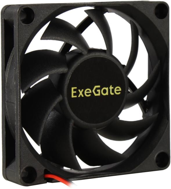 Exegate EX295230RUS Вентилятор 12В DC ExeGate ExtraSilent ES07015S2P (70x70x15 мм, Sleeve bearing (подшипник скольжения), 2pin, 2000RPM, 18dBA)