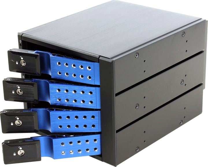 Корзина Procase T3-304-SATA3-BL, 4×SATA/SAS 3.5", HotSwap