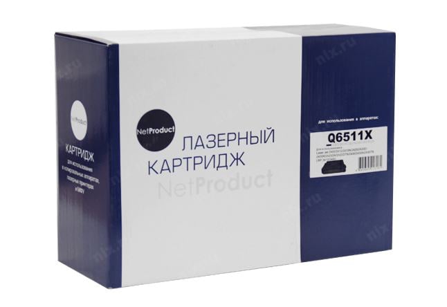 Картридж лазерный NetProduct N-Q6511X, чёрный, 12000 стр.