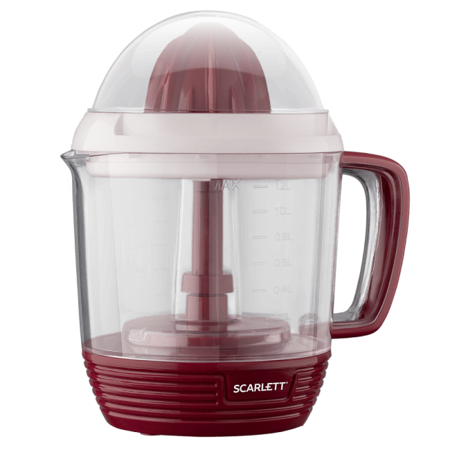 Соковыжималка Scarlett SC-JE50C08, цитрусовая, 25 Вт, 1200 мл