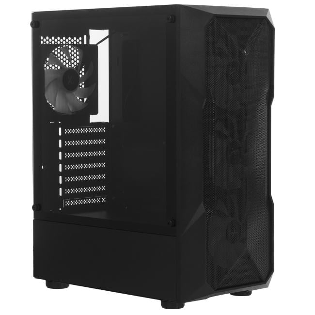 Компьютерный корпус XASTRA A304 4FRGb Black ATX/Mesh/half-size TG/4x120мм FRGb FC fans/A304-4FC12F