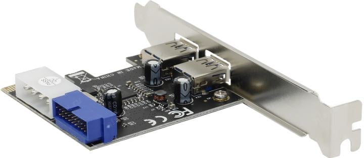 Orient VA-3U2219PE (OEM) PCI-Ex1, USB3.0, 2 port-ext,  19 pin port-int