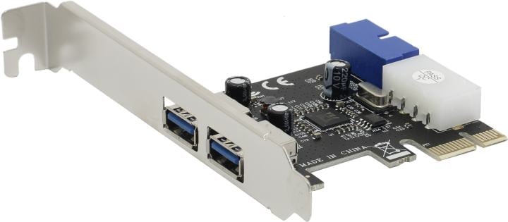 Плата интерфейсная Orient VA-3U2219PE, PCIe 2.0 x1, 2xUSB 3.2 Type-A