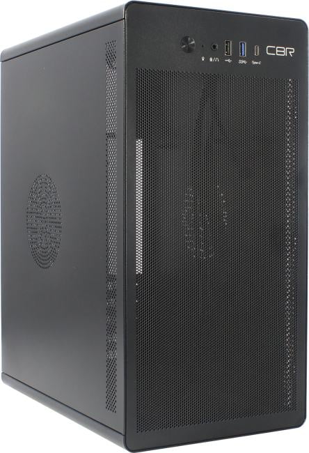 Корпус CBR PCC-MATX-V285-WPSU, mATX, Minitower, без БП, 1×USB 3.0 Type-C
