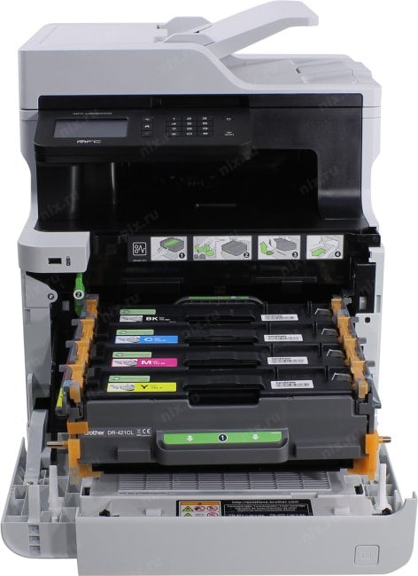 Brother MFC-L8690CDW (A4, 512Mb, LCD, 31 стр/мин, лазерное МФУ,  факс,двусторонняя  печать,USB2.0,сетевой,WiFi,DADF)