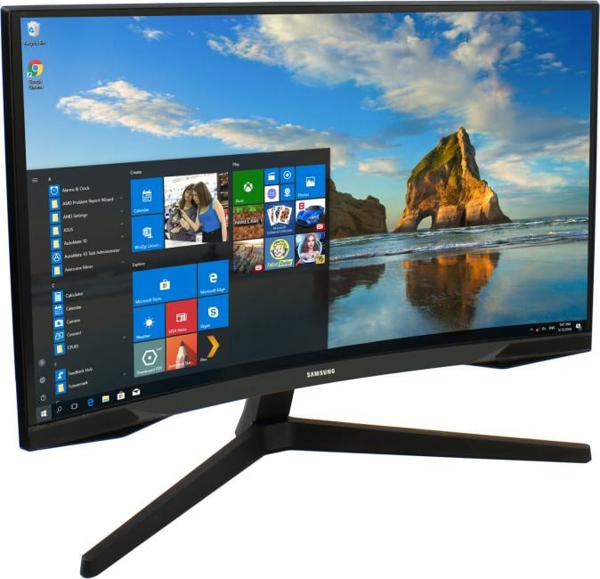 27"   ЖК монитор Samsung Odyssey G5 S27CG550EI (Curved LCD,  2560x1440, HDMI, DP)