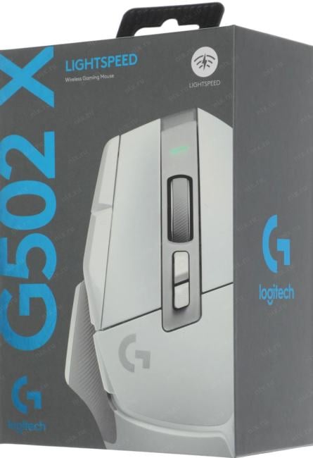 Мышь Logitech G502 X Lightspeed белый оптическая 25600dpi беспров. USB  13but  (910-006191)