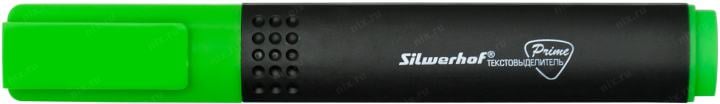 Текстовыделитель Silwerhof Prime 108031-03 скошенный пиш. наконечник  1-4мм зеленый коробка