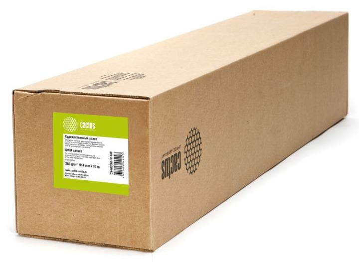 Cactus CS-MC260-91430 (A0+, 914ммx30м, 260 г/м2)  холст синтетический матовый