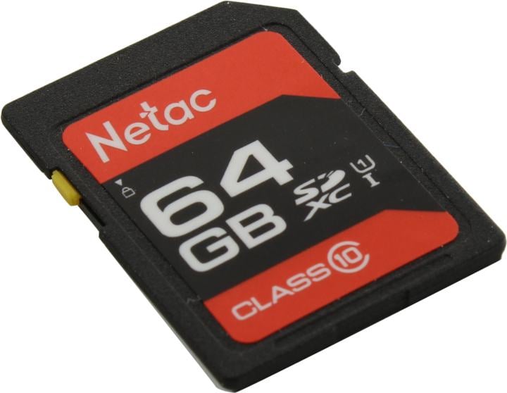 Netac <NT02P600STN-064G-R> SDXC Memory Card  64Gb UHS-I U1