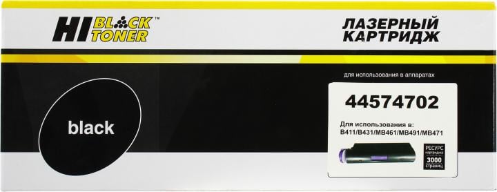 Тонер-картридж Hi-Black  44574702  для  Oki B411/B431/MB461/MB471/MB491