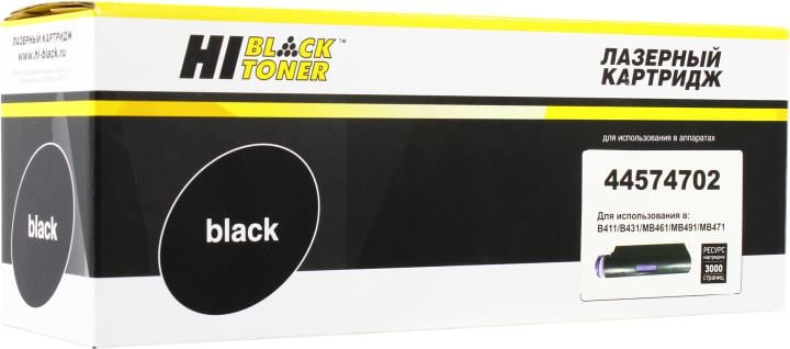 Тонер-картридж Hi-Black  44574702  для  Oki B411/B431/MB461/MB471/MB491