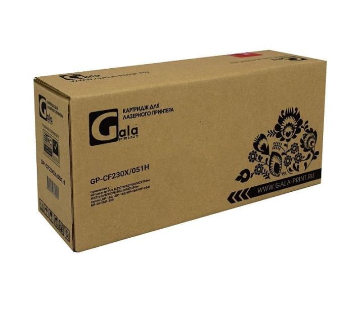 Картридж лазерный GalaPrint GP-CF230X/051Н (№30X) черный (4100 стр.) для HP LaserJet Pro M227/M227fdn/M227fdw/M227sdn/M203/M203dn/M203dw/Canon LBP-160/LBP-162/MF-260/MF-264/MF-267/MF-269