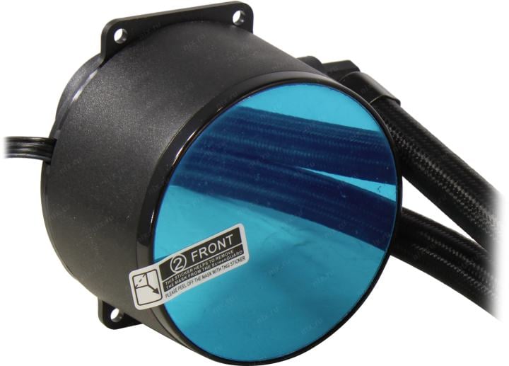 ExeGate  <EX293458RUS> BlackWater-240.PWM.ARGB (4пин,115x/1200/1700/2011/2066/AM4-FM2,11-27дБ,800-2000об/мин)