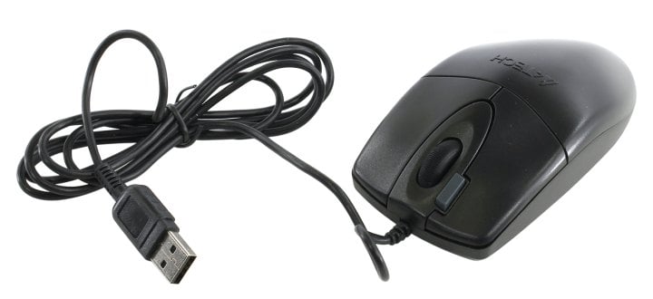 A4Tech V-Track Optical Mouse  <OP-620D-1000dpi-Black>  (RTL)  USB 4but+Roll