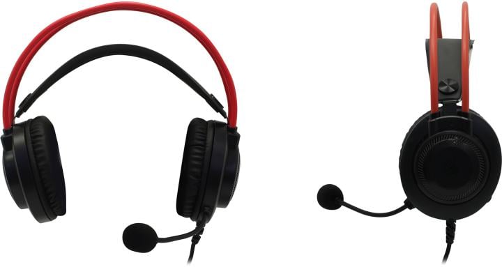 <103271> Наушники проводные A4Tech Bloody G200S (микрофон, 20 - 20 000 Гц, 2м) черный [G200S USB/ BLACK +RED]
