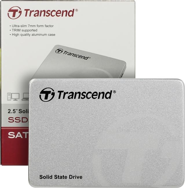 SSD Transcend TS240GSSD220S, 240ГБ, 2.5", SATA III, 3D TLC
