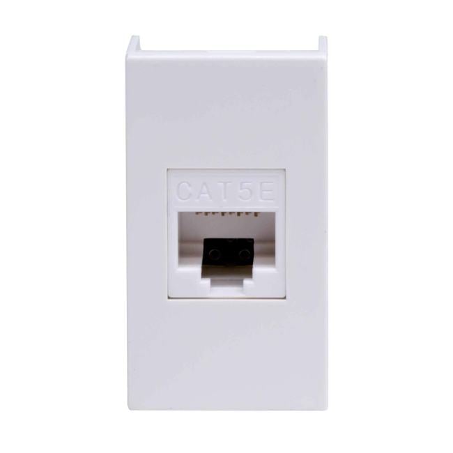 Розетка DKC 45038 компьютерная RJ45/8P8C кат.5е, 1 модуль, белая (разъем  про-ва Hyperline), "Viva"
