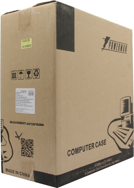 Miditower Powerman <BA833BK>  ATX 600W (24+2x4+2x6/8пин)