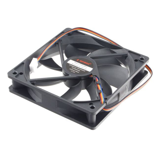 <091100> Вентилятор для корпуса 120mm Gembird D12025HM-4 (4-pin, 120x120x25mm, гидродинамический, провод 30 см) [D12025HM-4]