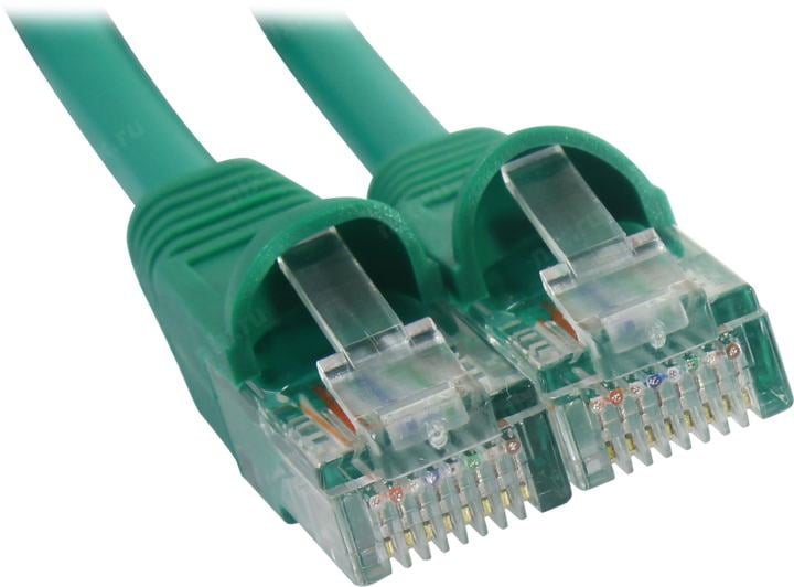 Патч-корд Buro UTP 4 пары cat.5e CCA molded 5м зеленый RJ-45 (m)-RJ-45 (m)