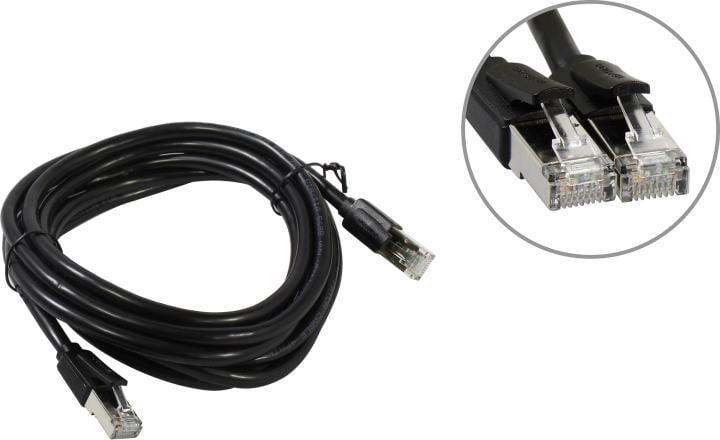 Vention <IKKBI> Patch Cord SFTP  кат.8 3м, чёрный