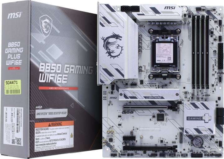 MSI B850 GAMING PLUS WIFI6E (RTL) AM5 <B850> 2xPCI-E HDMI+DP 2.5GbLAN+WiFi+BT  SATA ATX 4DDR5