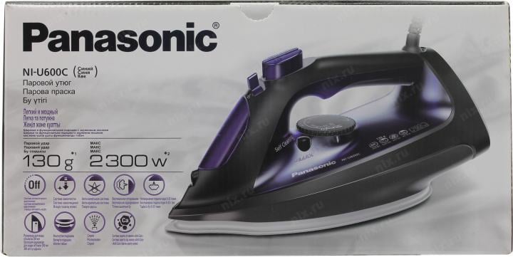 Panasonic <NI-U600CATW> Утюг (Синий,  2300Вт,  130  г/мин, автоотключение)