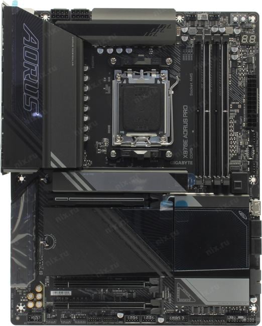 GIGABYTE X870E AORUS PRO (RTL) AM5 <X870E> 3xPCI-E HDMI 2.5GbLAN+WiFi+BT  SATA ATX 4DDR5