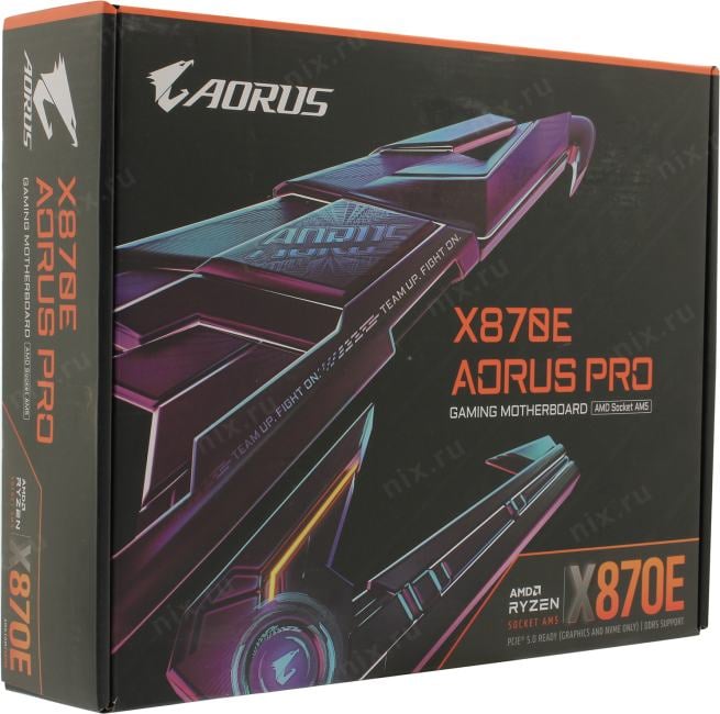 GIGABYTE X870E AORUS PRO (RTL) AM5 <X870E> 3xPCI-E HDMI 2.5GbLAN+WiFi+BT  SATA ATX 4DDR5