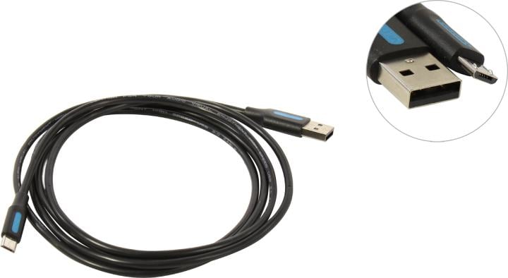 Кабель USB-AM - MicroUSB-BM 1.5 м Vention COLBG черный